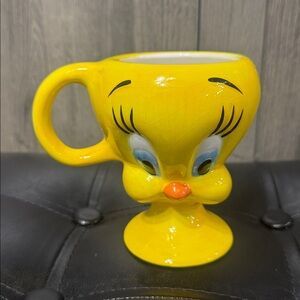 New Looney Toons Tweety Bird Face Sculpted Coffee Mug From Warner Bros